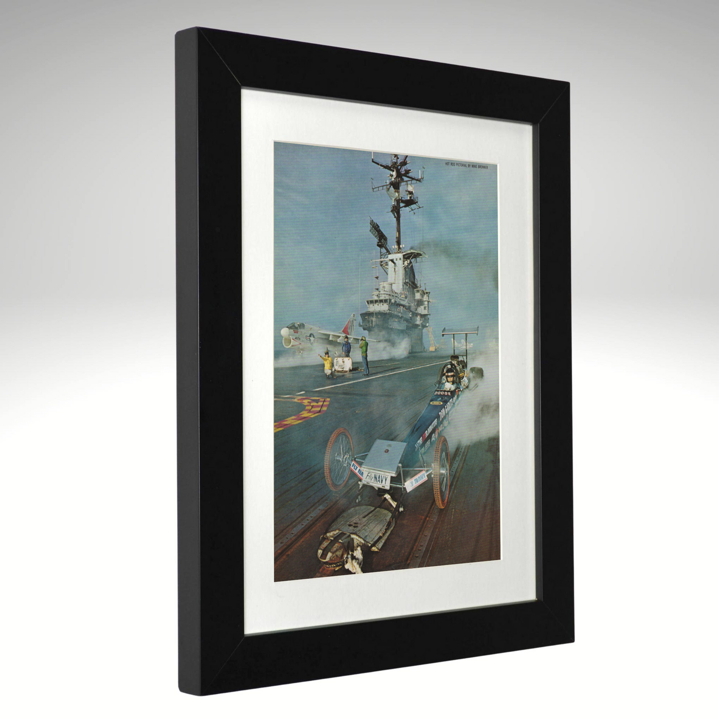 1972 Don Garlits Swamp Rat 16 USS Lexington framed print angle view