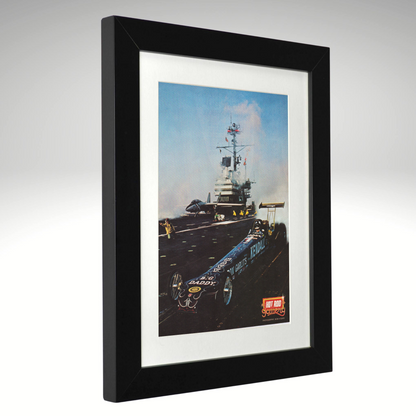 1980 Don Garlits Swamp Rat XXII USS Ranger framed print side view