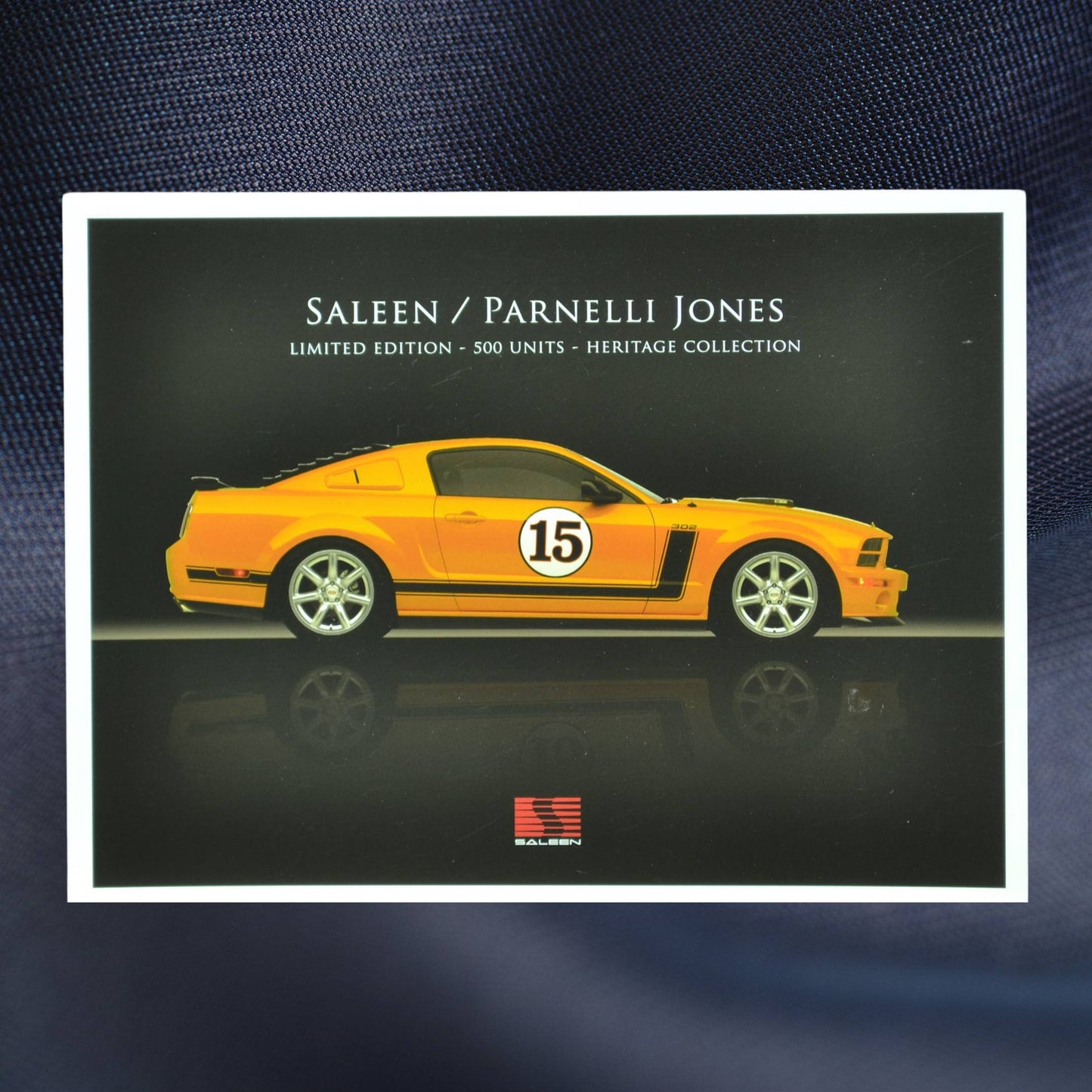 2006–2007 Saleen Parnelli Jones Mustang brochure cover featuring the Heritage Collection limited-edition Grabber Orange Mustang.