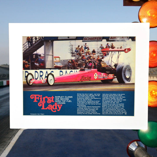 Shirley Muldowney nhra dragster print