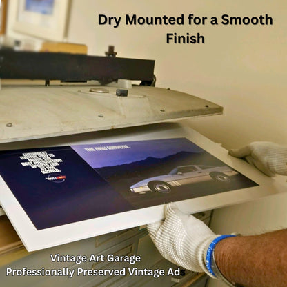 dry mount image vintage art garage