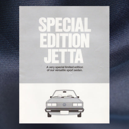 Volkswagen Special Edition Jetta brochure cover limited edition sedan