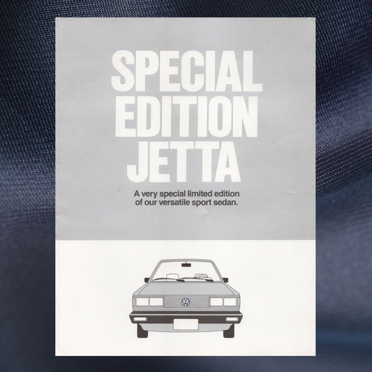 Volkswagen Special Edition Jetta brochure cover limited edition sedan