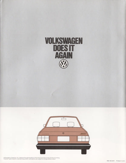 Volkswagen Special Edition Jetta original sales brochure back cover