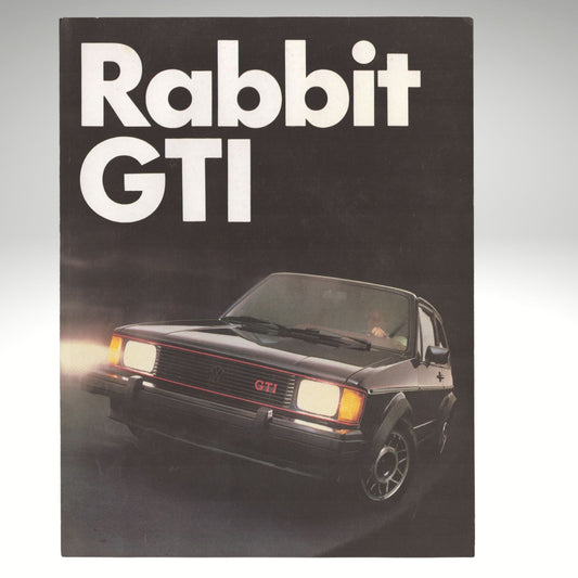 Volkswagen Rabbit GTI original sales brochure cover