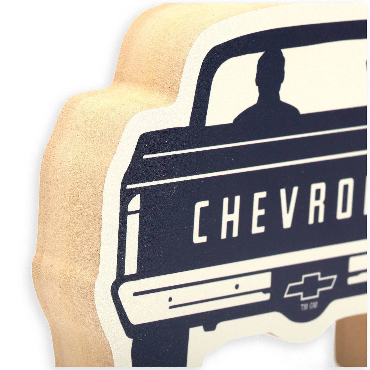 Chevrolet Truck And Passenger Dog Chunky Wood Wall Decor