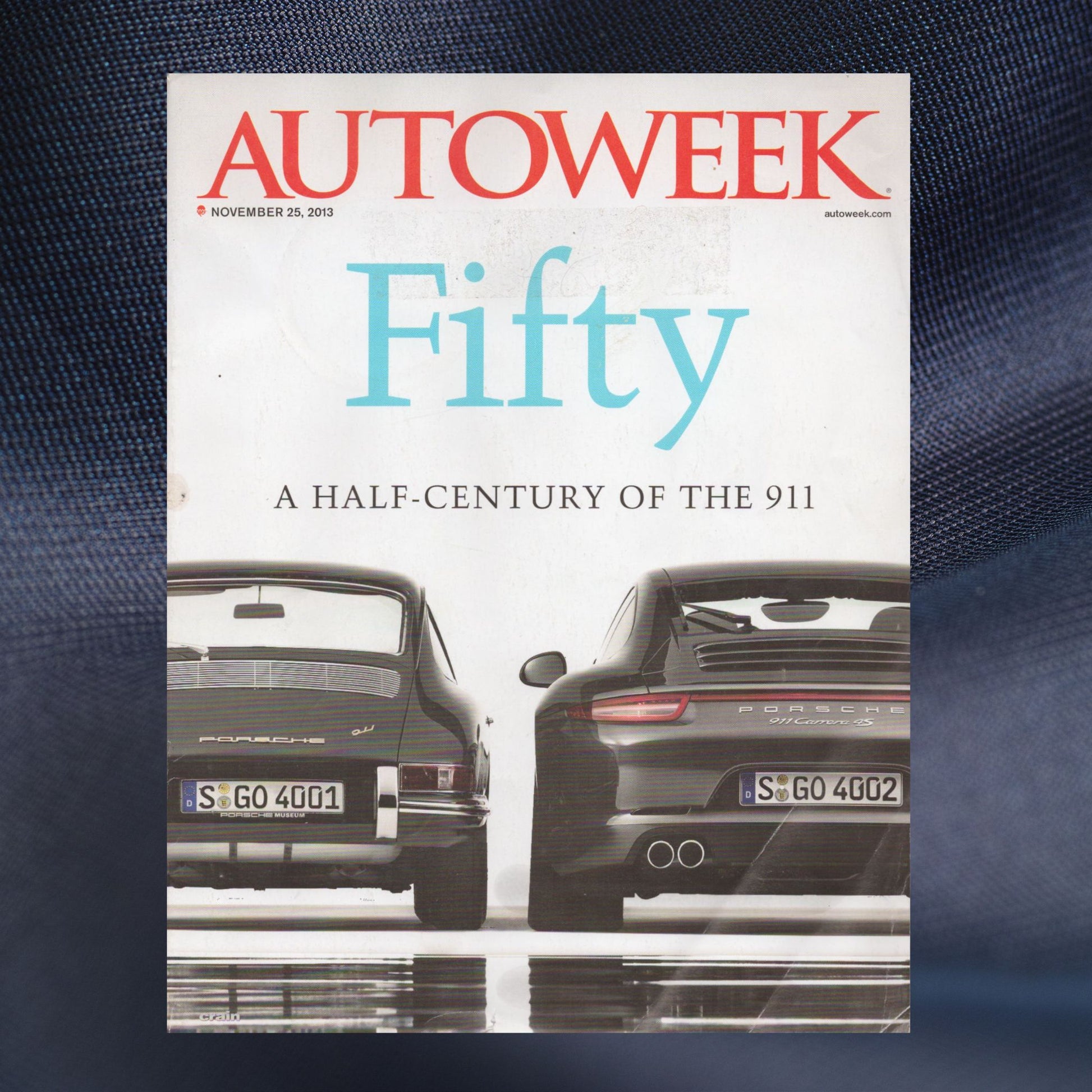 Autoweek Porsche 911 50th Anniversary magazine November 25 2013 991 Carrera Porsche collector issue