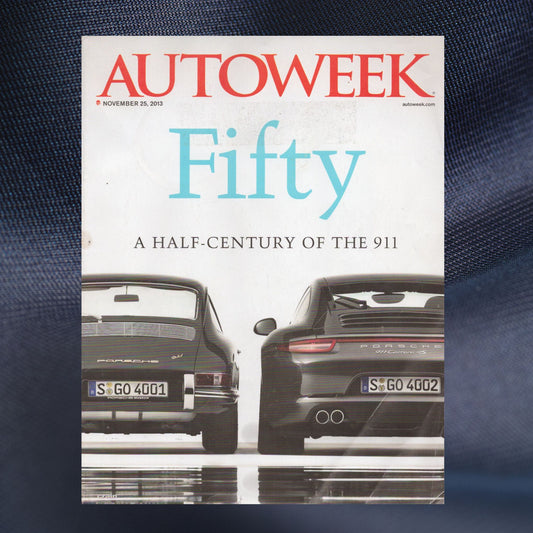 Autoweek Porsche 911 50th Anniversary magazine November 25 2013 991 Carrera Porsche collector issue