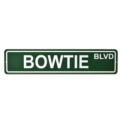 Bow tie street sign