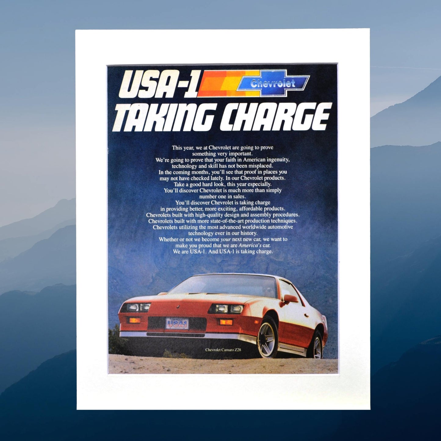 1983 Chevrolet Camaro Z28 Ad - Iconic Vintage Camaro Art