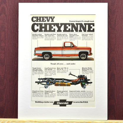 Mid-70s Chevy Cheyenne Pickup Ad 