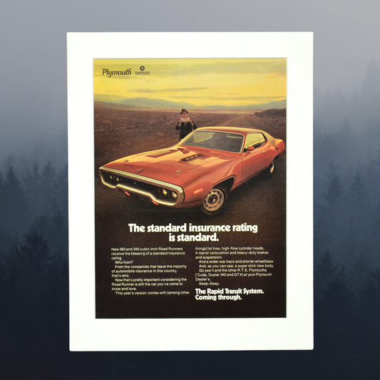 1971 Plymouth Roadrunner 383 Vintage Ad