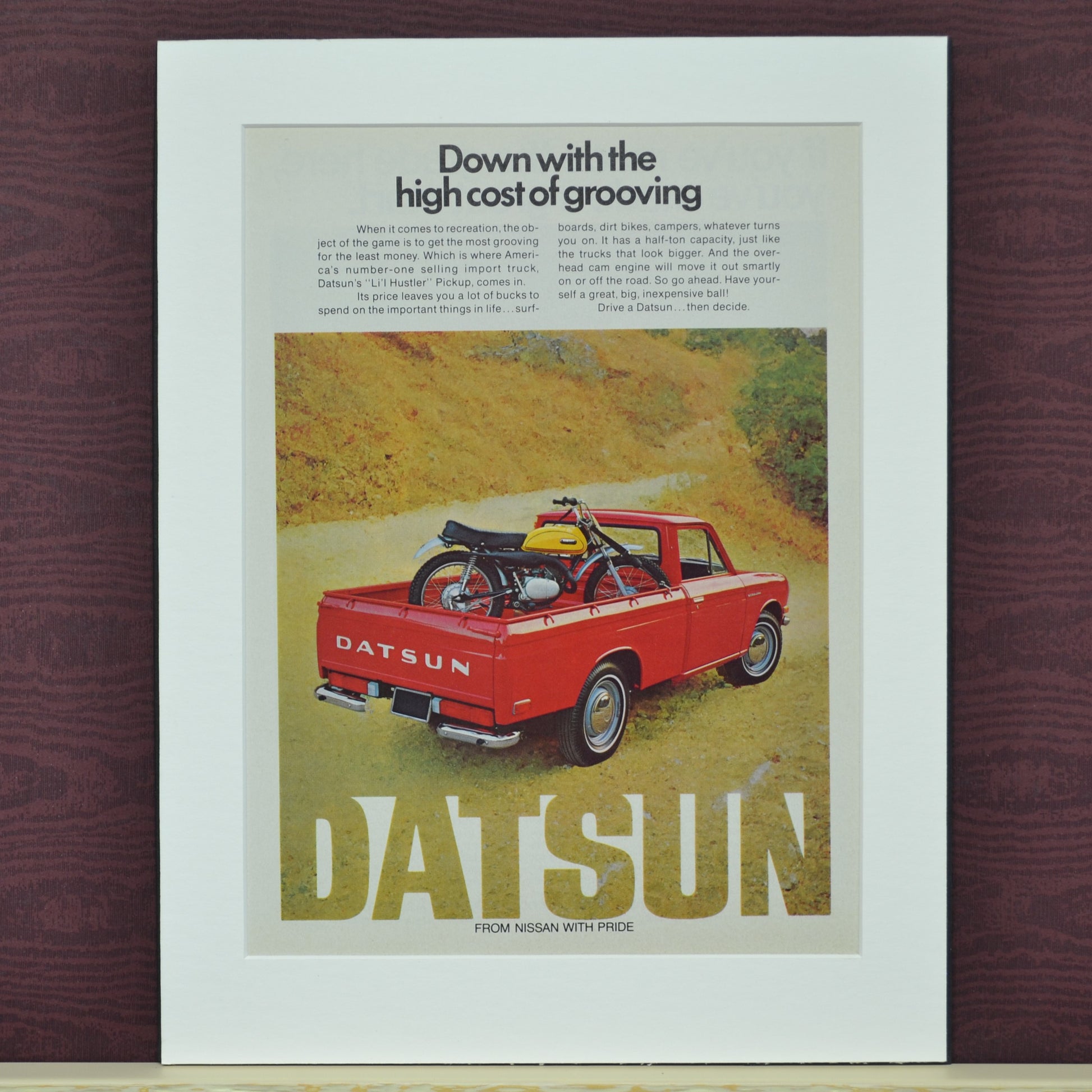 1972 Datsun Lil Hustler Vintage Ad