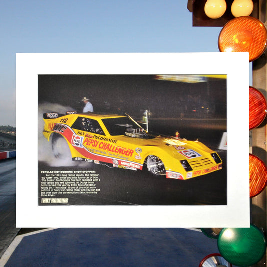 1981 Don "The Snake" Prudhomme Pepsi Challenger Funny Car – NHRA Drag Racing Icon