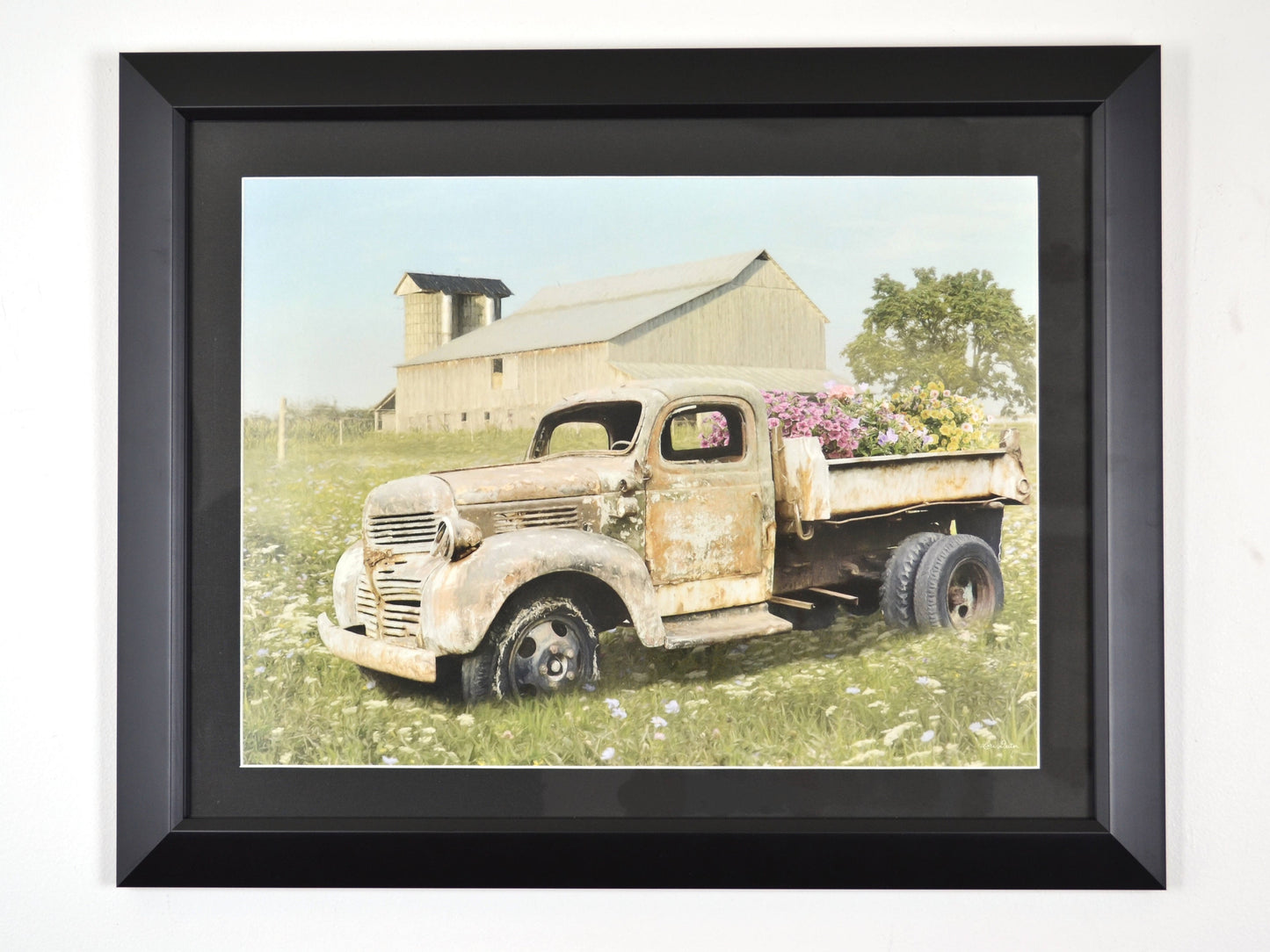 Wildflowers & Workhorses: Framed Print - Vintage Farm Truck