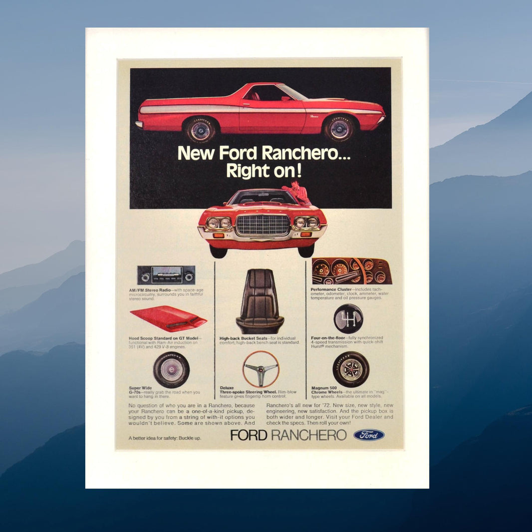 Vintage Car Ads, Dealer Brochures & Retro Car Posters