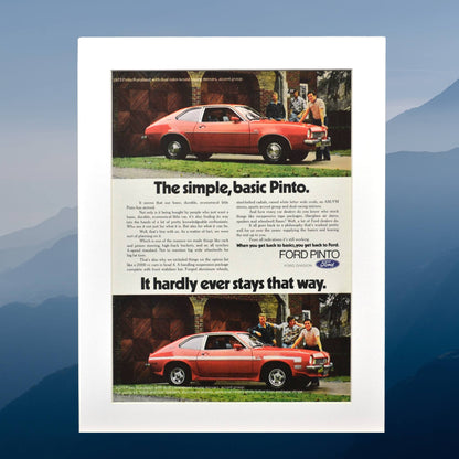 1973 Ford Pinto print ad