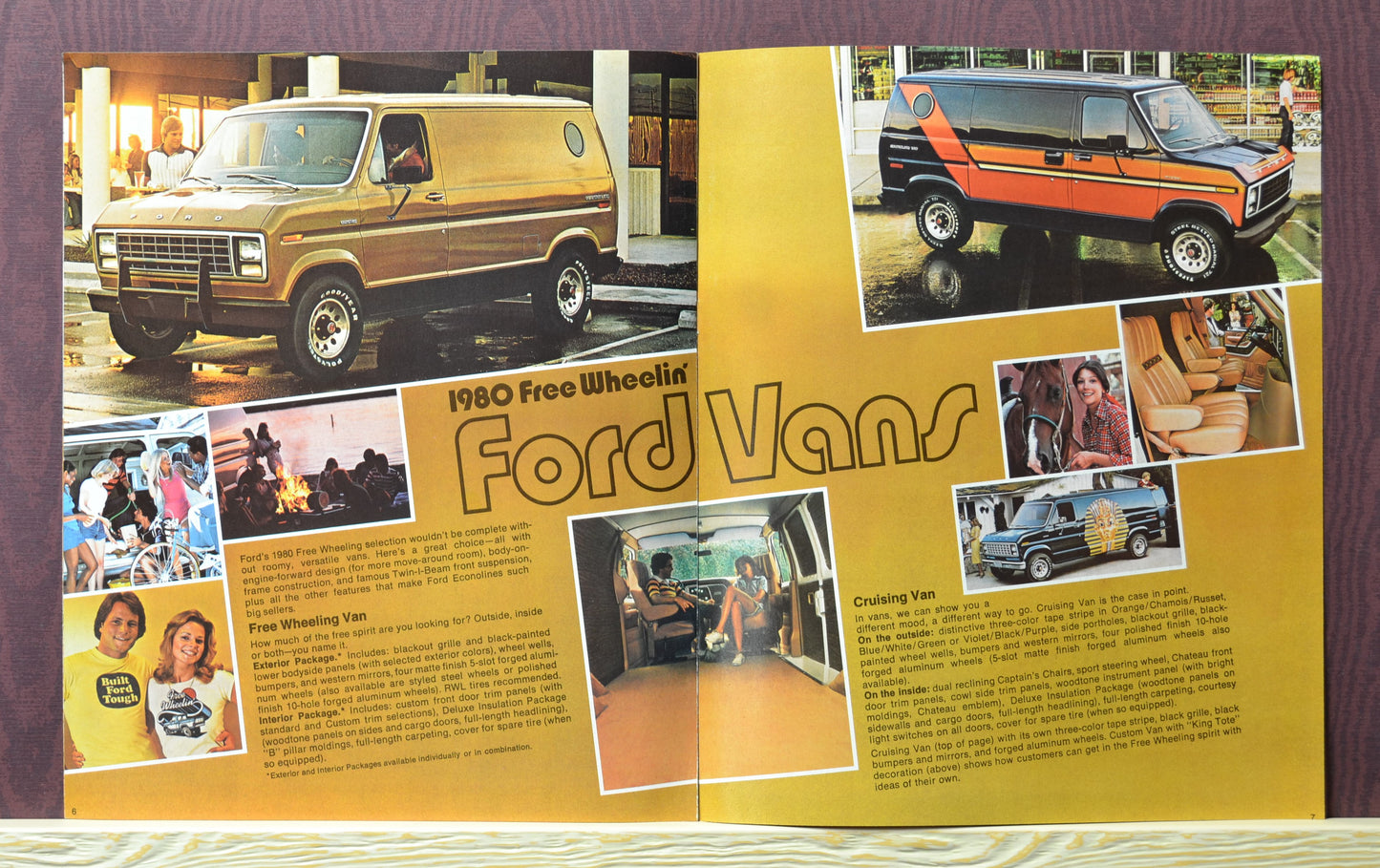 1980 Free Wheelin' Ford vans with custom interiors