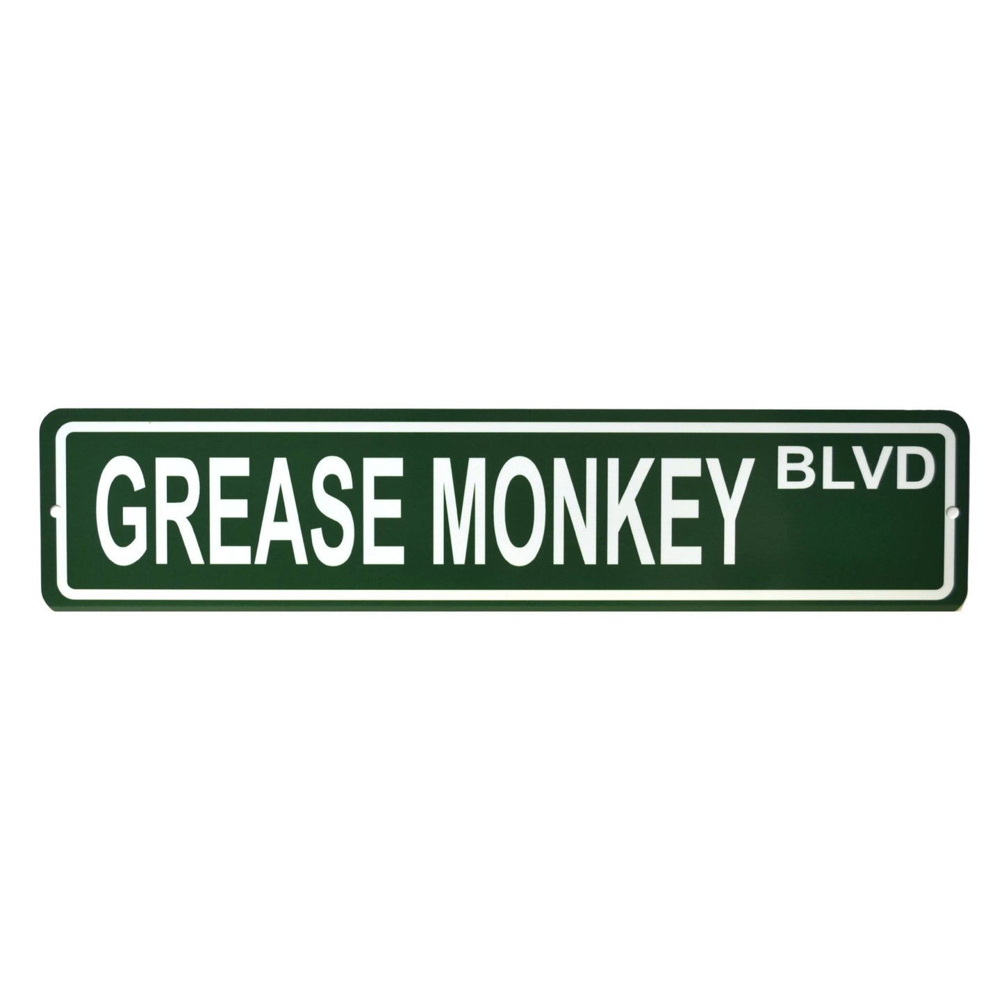 grease monkey Blvd. street sign