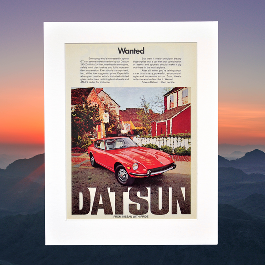 Vintage 1970 Datsun 240Z Print