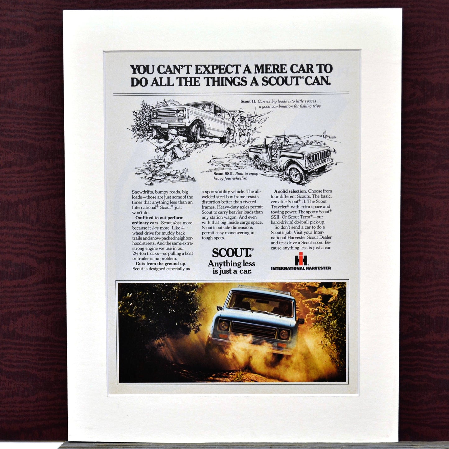 Framed 1979 International Scout Print - Classic Truck Wall Art