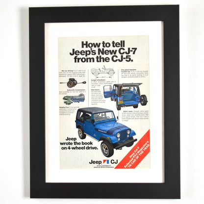 Own a Piece of Jeep History: Framed CJ Classic Ad