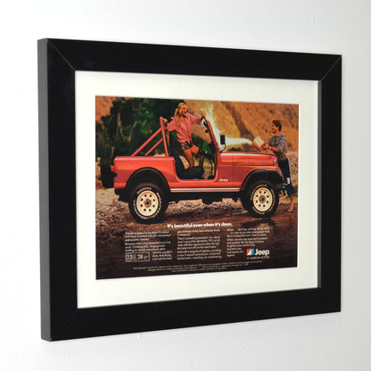 1980 Jeep CJ Renegade Vintage framed Print Ad