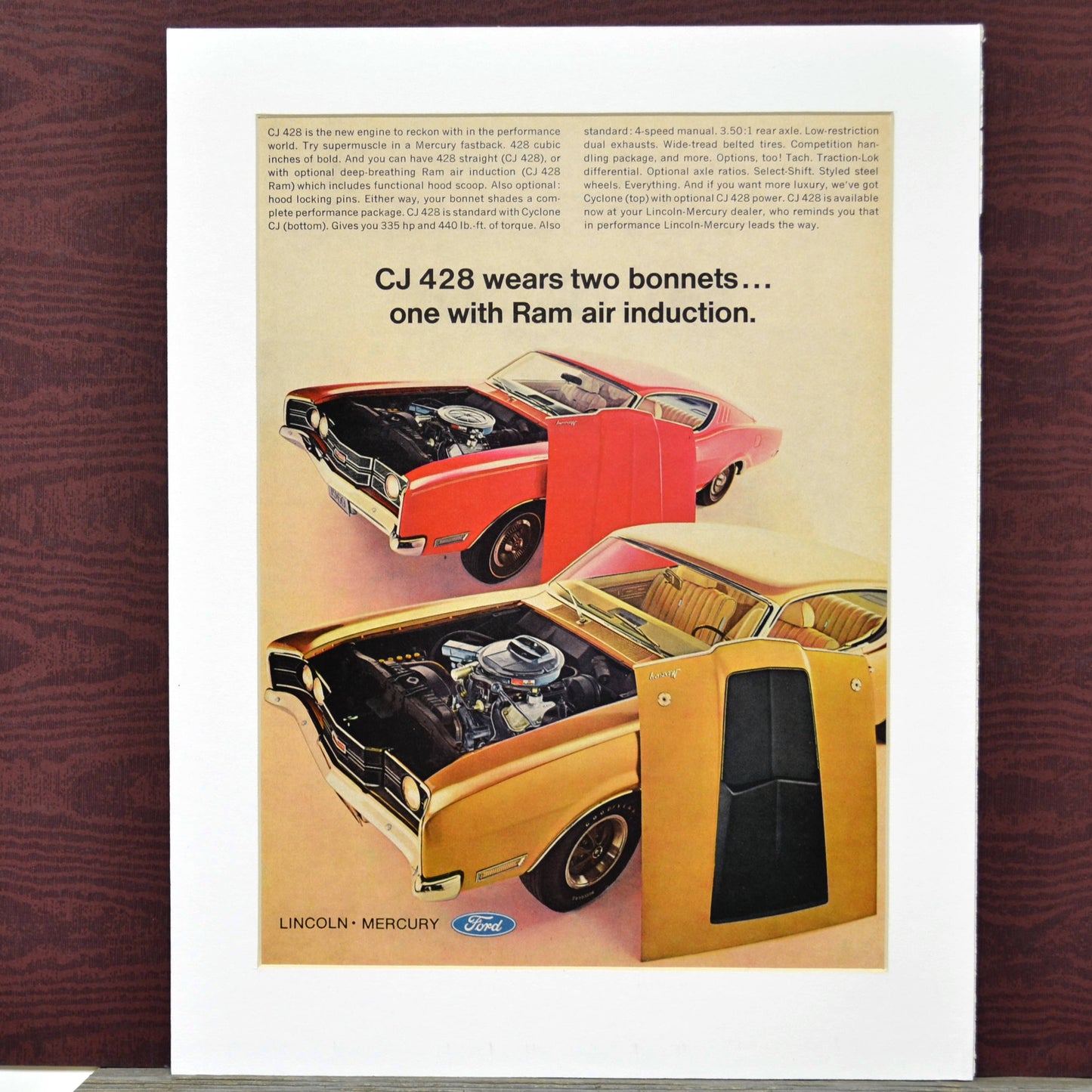 mercury 428 cobra jet print