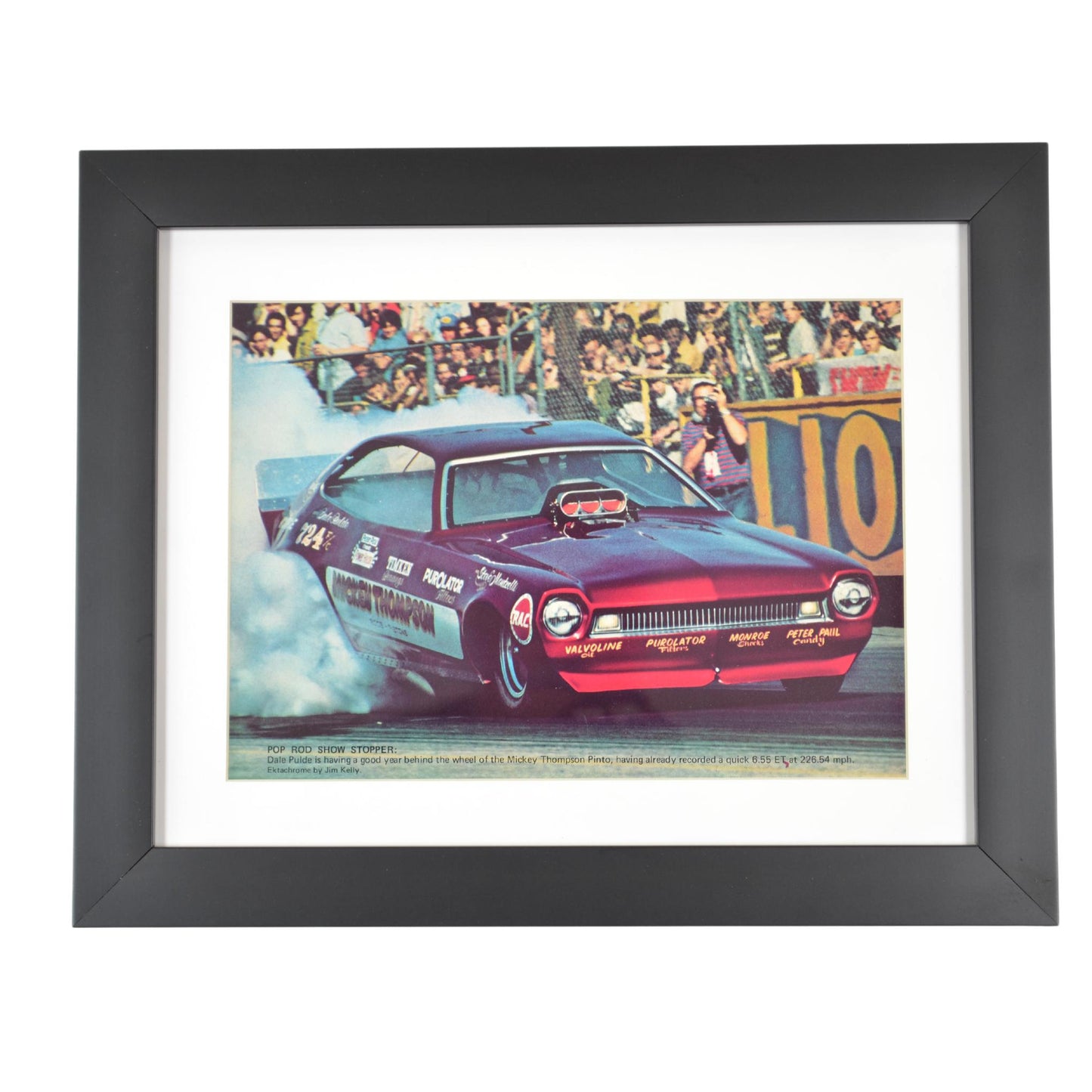 Framed Mickey Thompson Ford Pinto Funny Car print