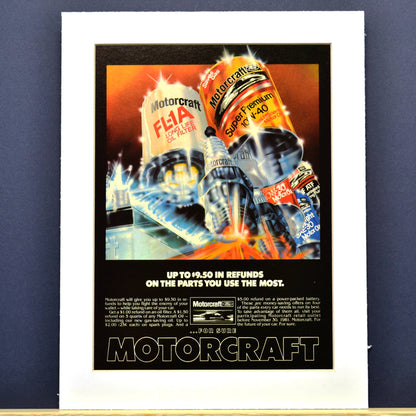 Ford Motorcraft parts nostalgic print ad