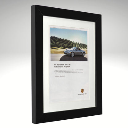 2005 Porsche Boxster S Framed Print 12x15 Vintage Car Ad Wall Art