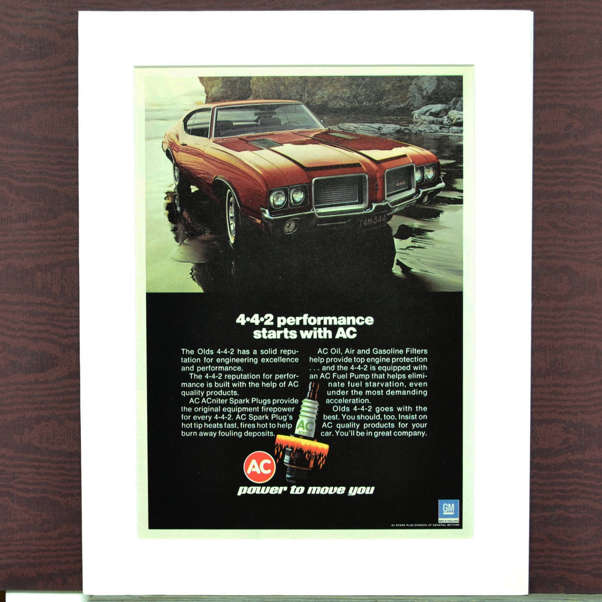 1972 Oldsmobile 442 with AC Spark Plugs Art