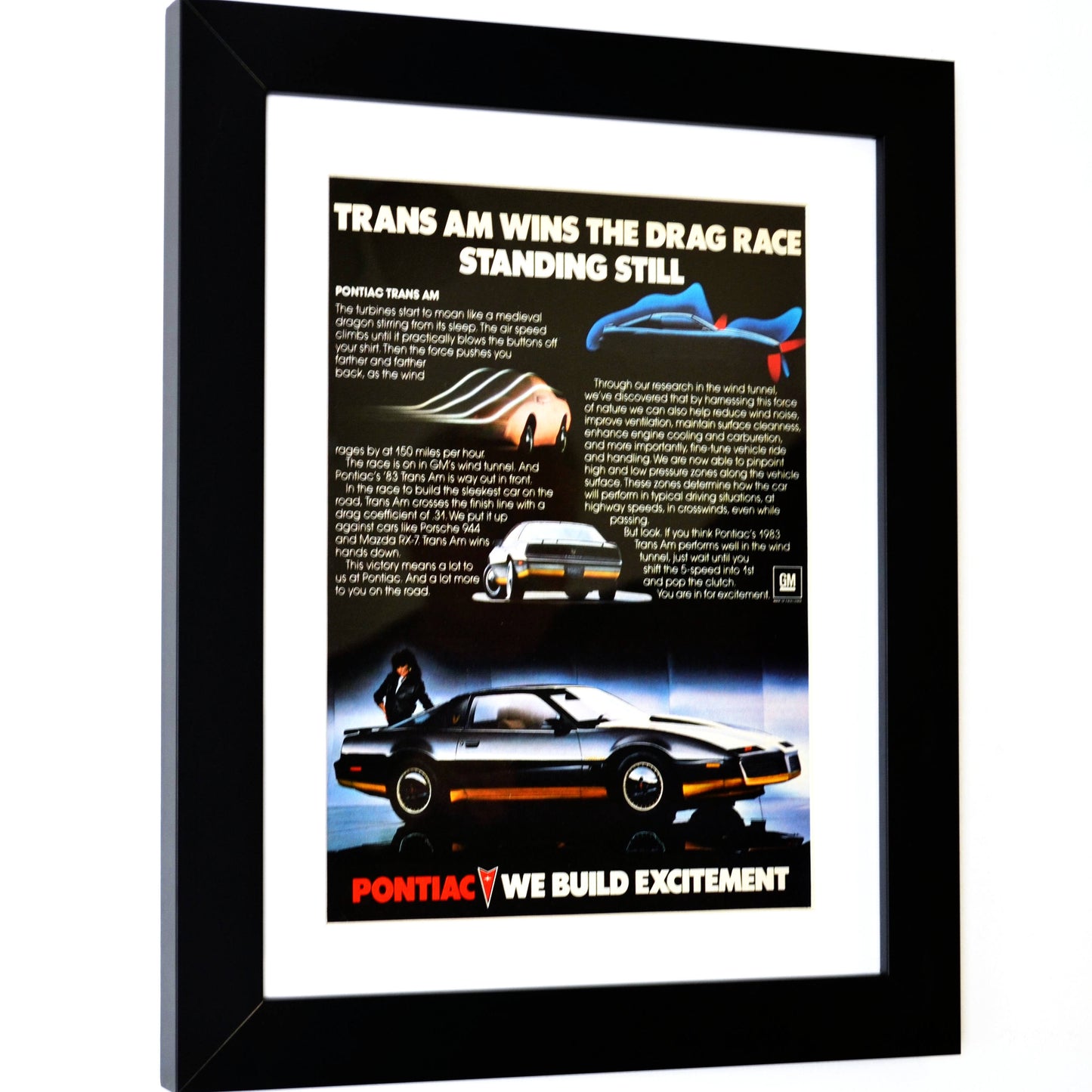 1983 Firebird Trans Am Ad - Classic Muscle Car Framed Art