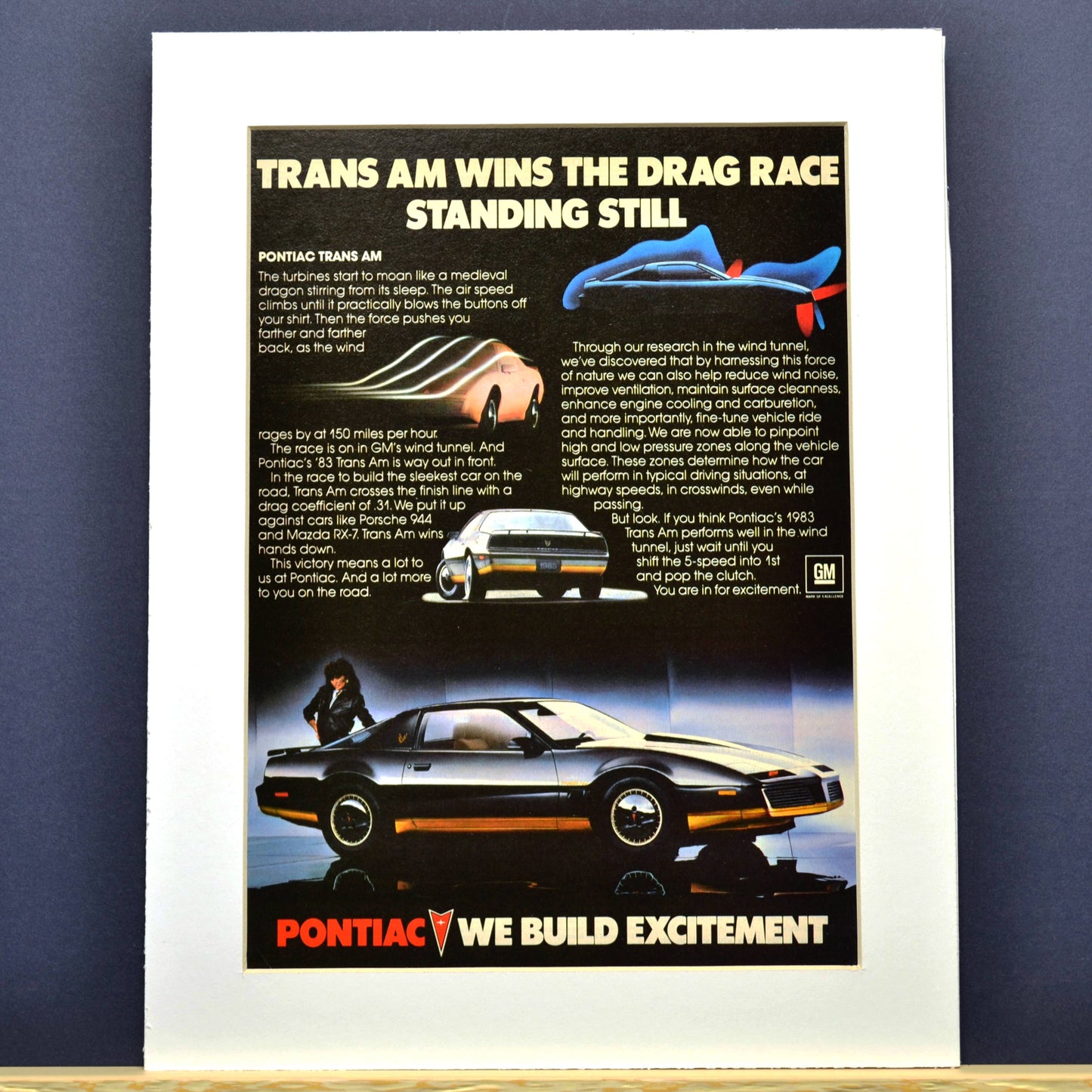 1983 Firebird Trans Am Ad - Classic Muscle Car Framed Art