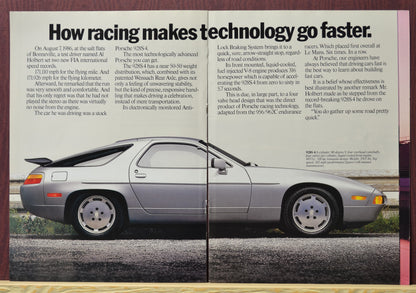 Porsche 40-Year Anniversary Sales Brochure – 1988 Collector Insert with Fold-Out Poster