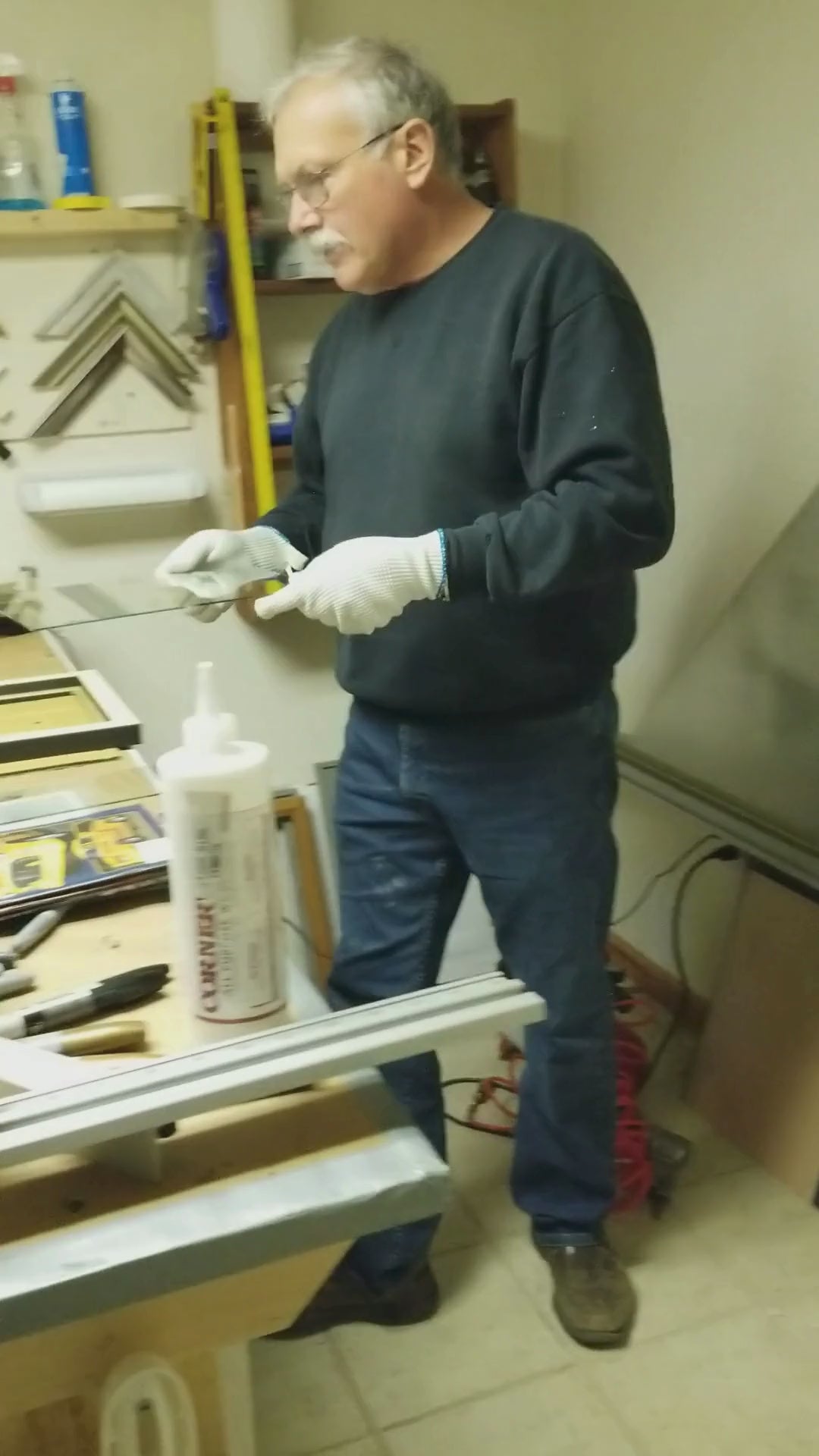 vintage art garage framing shop video