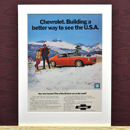 1972 Chevrolet Camaro Vintage Ad