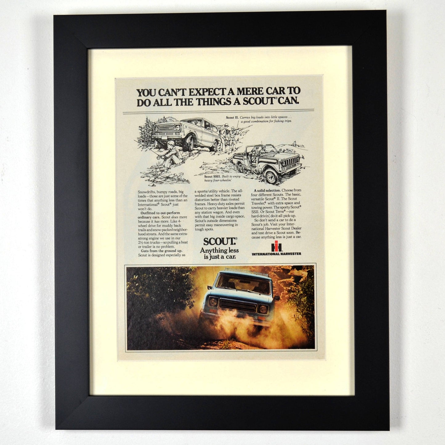 Framed 1979 International Scout Print - Classic Truck Wall Art