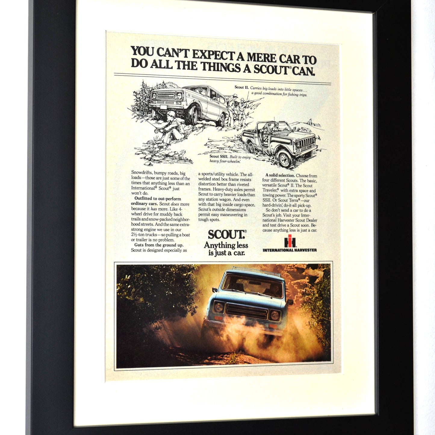 Framed 1979 International Scout Print - Classic Truck Wall Art