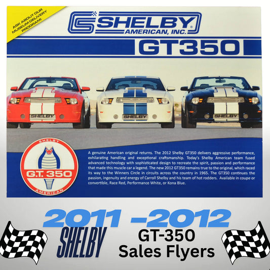 2011-2012 Shelby GT350 Sales Flyers – Authentic Shelby-Ford Memorabilia