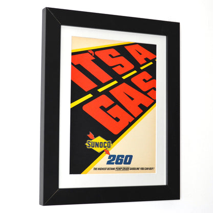 Sunoco 260 Gasoline Vintage Ad – Hot Rod Collectible Framed Wall Art