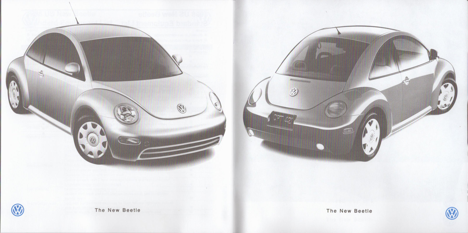 Two views of a Volkswagen Beetle on a white background