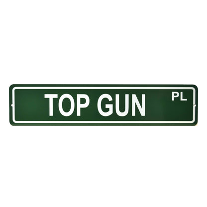 top gun street sign
