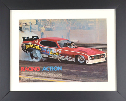 Framed MOPAR funny car print