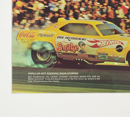 Hot wheels funny car  wall art