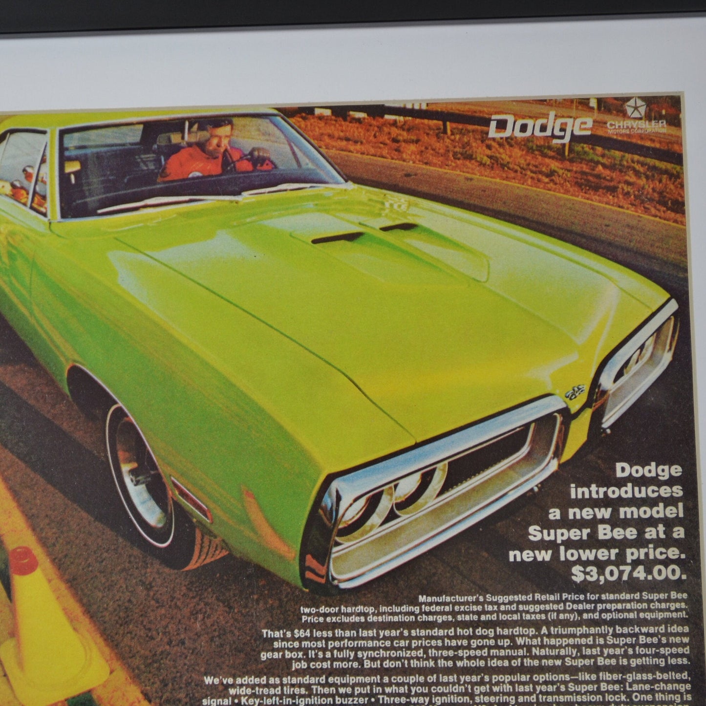 Dodge super bee print ad 1