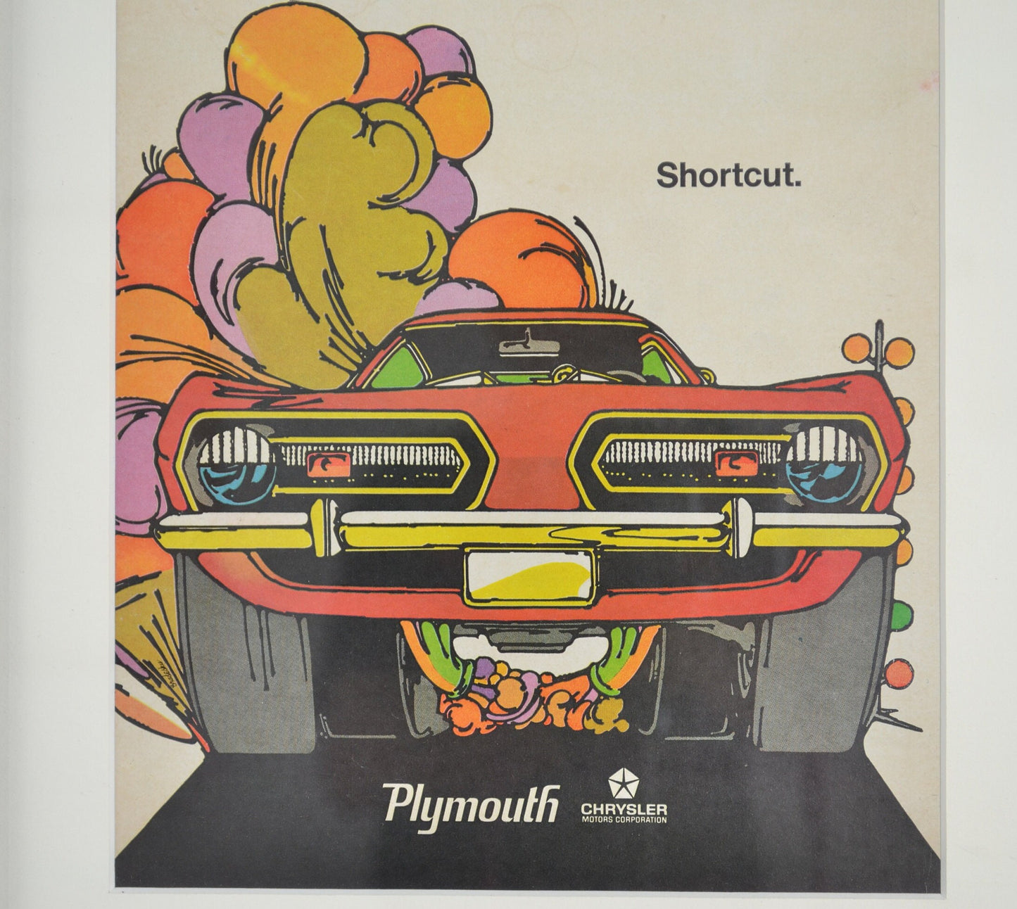 Plymouth Barracuda vintage NHRA drag racing print