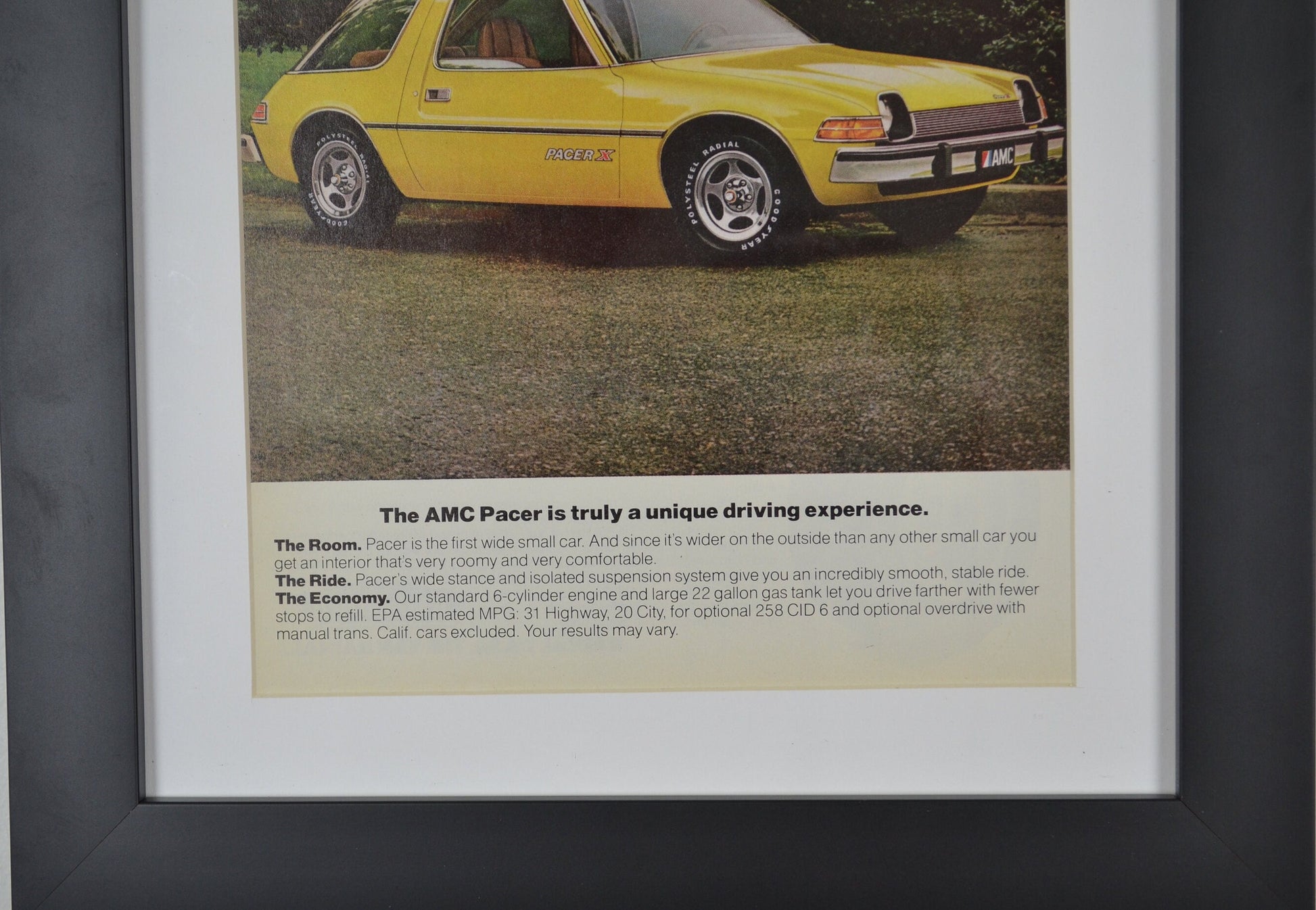 American Motors Pacer X automotive print ad