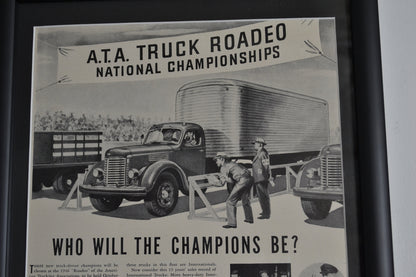 Vintage 40s International Truck Ad