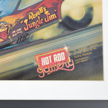 NHRA drag racing print, Jungle Jim Monza  wall art